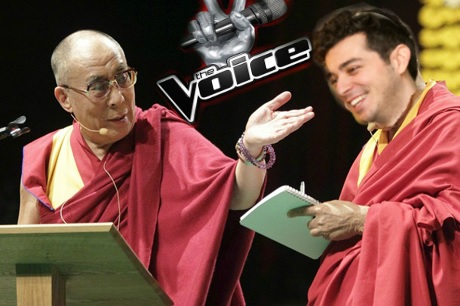 Marius Moga a semnat un contract cu Dalai Lama pentru a fi în juriu la Vocea Tibetului!