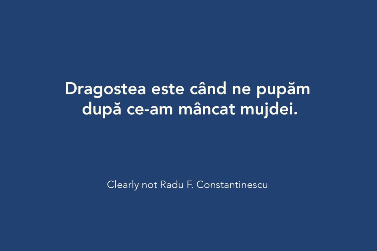 Top 10 cele mai tari lucruri despre Radu F Constantinescu