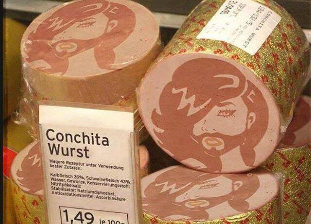 FOTO: A apărut ‘salamul cu barbă’ inspirat de câștigătoarea Eurovision Conchita Wurst