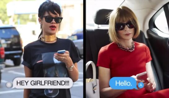 FUNNY Schimb de sms-uri între Rihanna și editorul-șef al revistei Vogue