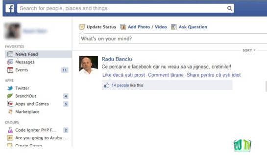Radu Banciu propune noi butoane pentru Facebook! FOTO