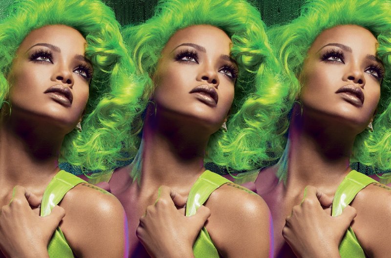 FOTO OMG | Rihanna şi-a vopsit părul verde! Află motivul aici!