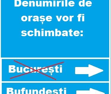 Proiect de lege: Fără cuvinte obscene în denumirile de orașe românești, București va deveni Bufundești