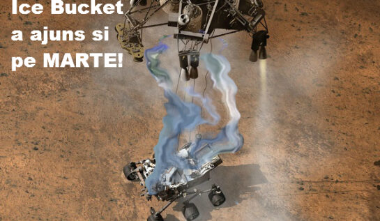 Ice Bucket Extrem! Nebunia găleții cu gheață a ajuns și pe Planeta Marte, robotul Curiosity fiind provocat!