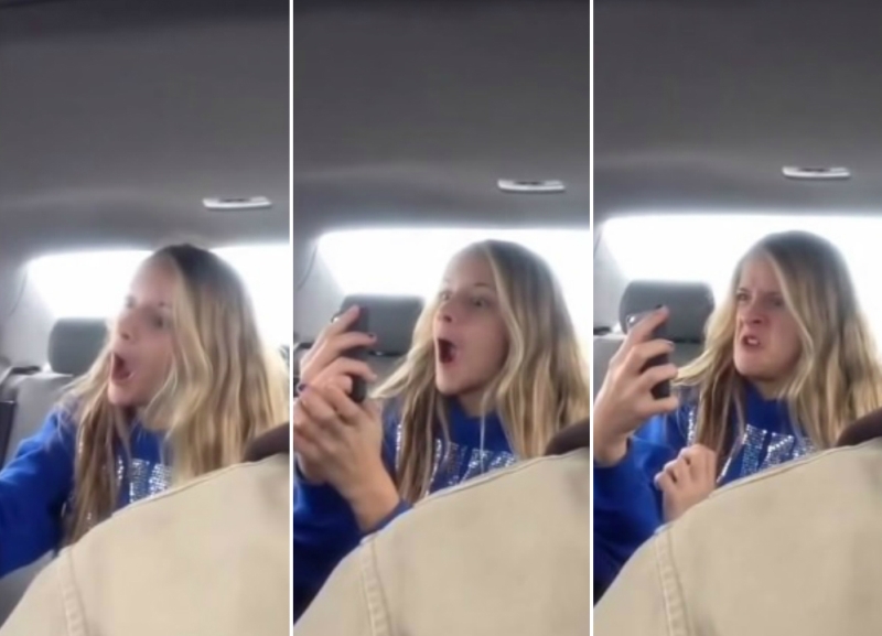 VIDEO LOL | Un tată şi-a filmat fiica în timp ce-şi făcea selfie-uri :))