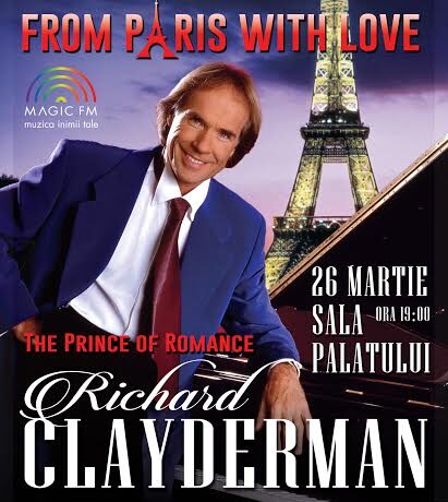 Richard Clayderman are premieră mondială la Bucureşti!