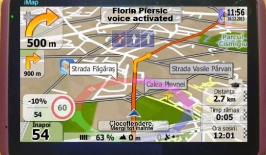 Ghinion: Un șofer stă de două zile în intersecție pentru că a nimerit un GPS cu vocea lui Florin Piersic