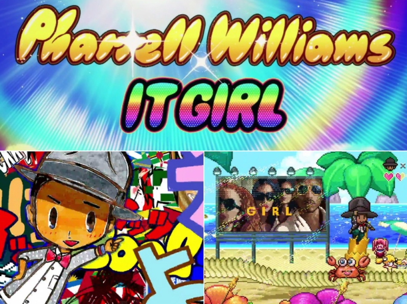 Pharrell Williams a devenit personaj de anime în noul său videoclip. Ascultă „It Girl!