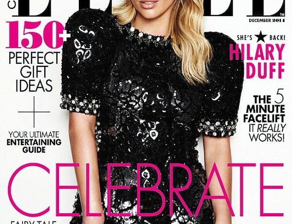 FOTO FRUMI: Hilary Duff arată senzațional pe coperta de decembrie a revistei ELLE