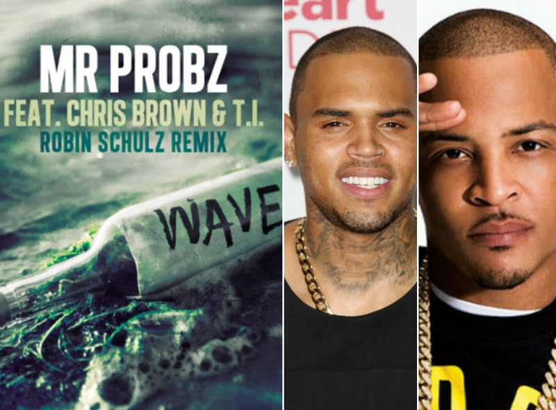 BETON! Chris Brown şi T.I. cântă noua variantă „Waves de la Mr. Probz