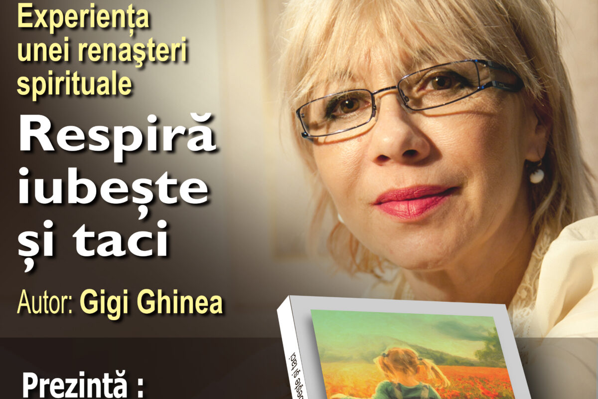 Gigi Ghinea lansează cartea „Respiră, iubește și taci la Târgul de carte „Gaudeamus