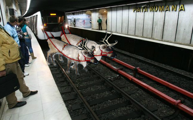 Surpriză de la Metrorex: În preajma Crăciunului, metroul va fi tras de reni!