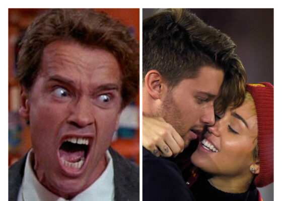 Miley Cyrus și Patrick au ieșit la brunch cu Arnold Schwarzenegger, dar au stat la mese diferite!