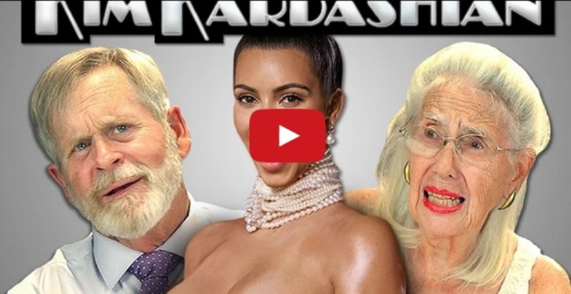 VIDEO LOL | Vezi cum reacționează bătrânii la pozele nud ale lui Kim Kardashian!