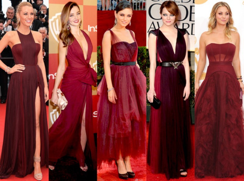 GALERIE FOTO | 14 staruri feminine care arată PERFECT în culoarea anului. Tu ai încercat marsala?