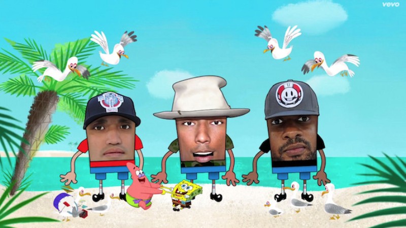VIDEO NOU | Pharrell dansează cu SpongeBob! Vezi N.E.R.D. „Squeeze me”