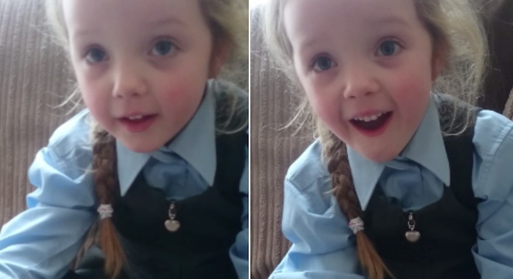 VIDEO VIRAL | Reacţia unei fetiţe de patru ani care află ca va avea o soră te va face să plângi de fericire!
