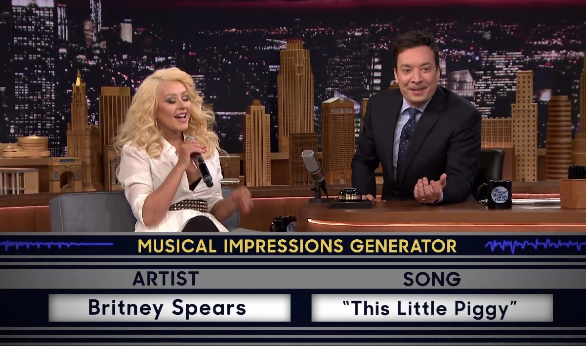 VIDEO BETON | Christina Aguilera & Jimmy Fallon imită alți cântăreți