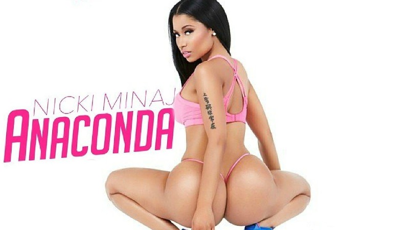 FOTO OMG | Aşa arată Nicki Minaj în varianta „nephotoshopată” a coperţii albumului „Anaconda”!