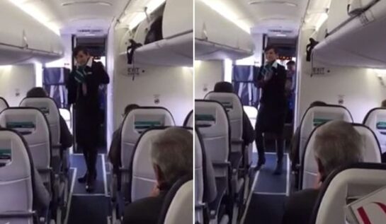 VIDEO LOL | Ea e cea mai nebună stewardesă pe care ai văzut-o vreodată!