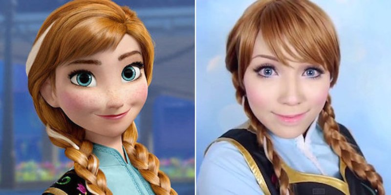 OMG | Ea se poate transforma în orice personaj Disney prin machiaj!