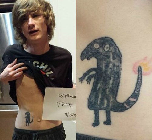Și-a făcut un tatuaj când era beat și a ajuns viral pe net
