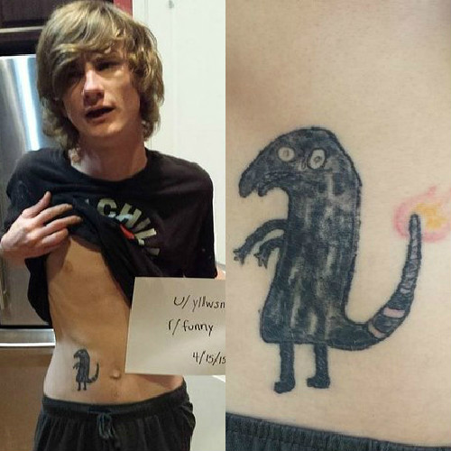 Și-a făcut un tatuaj când era beat și a ajuns viral pe net