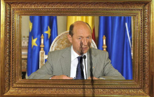 Minune: Un băsist susține că un tablou cu Traian Băsescu din biroul lui a lăcrimat 100 de Whisky