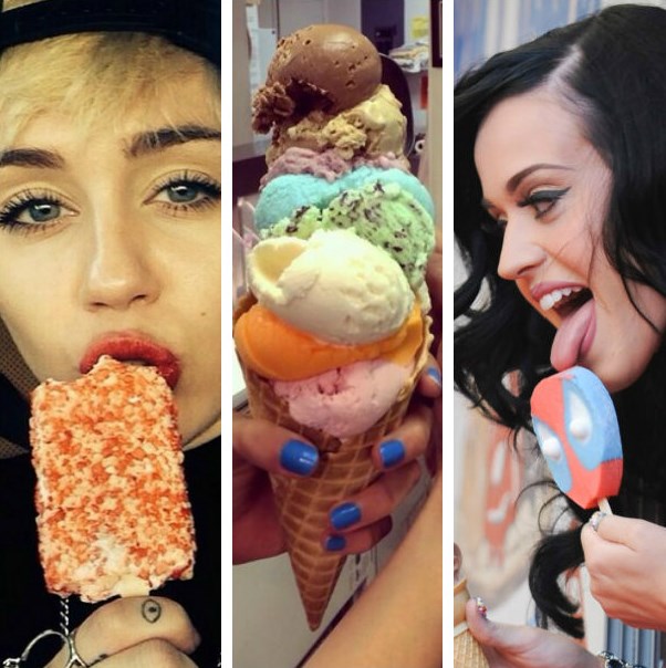 Yummy! 9 celebrități înnebunite după înghețată. Îți vor face poftă garantat!