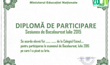 VESTE BUNĂ: Cei care au picat Bacalaureat-ul vor primi totuși o diplomă de participare