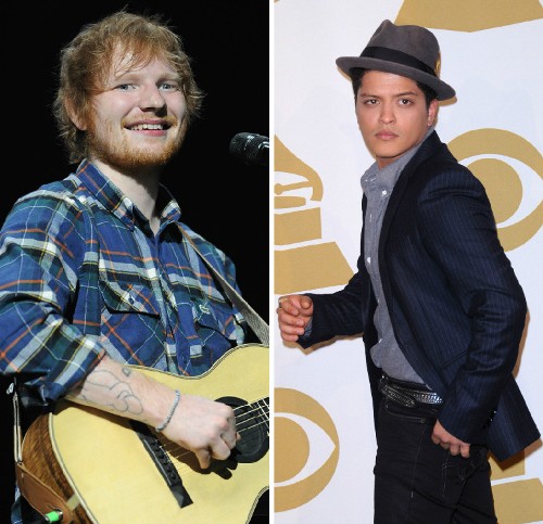 Ed Sheeran și Bruno Mars fac ”mișto” de Nicki Minaj și Taylor Swift. Cele două se vor enerva când vor vedea!