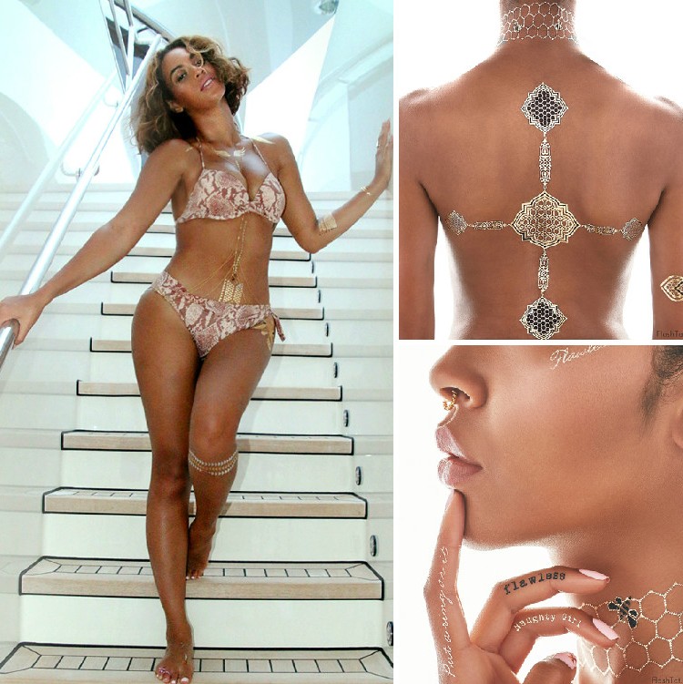 Beyonce și-a lansat linie de tatuaje flash. Uite cum arată și unde le găsești!