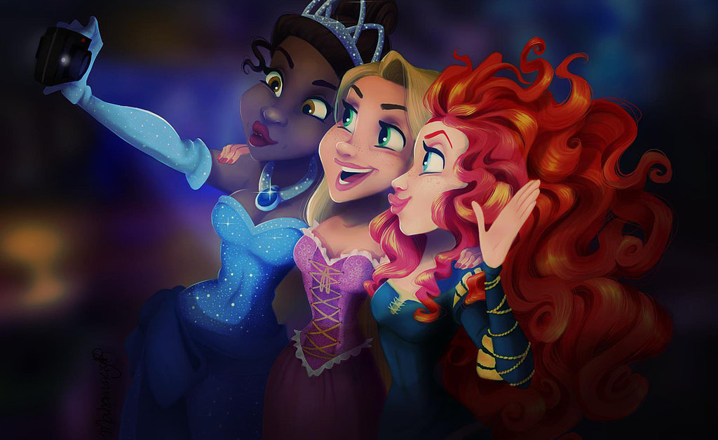 FOTO LOL: Aşa şi-ar face prinţesele Disney selfie-uri pe Instagram!