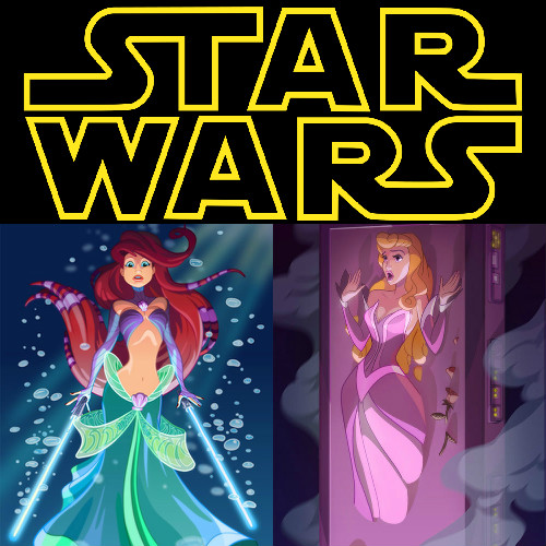 LOL! AȘA ar fi arătat prințesele Disney dacă ar fi jucat în Star Wars!
