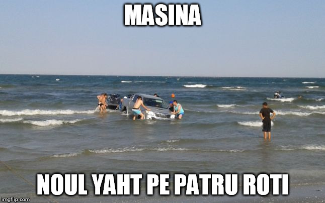 LOL: Top 8 cele mai bune glume despre cei care intră cu mașina în apa mării!