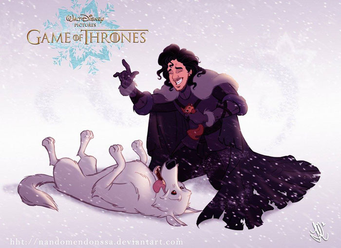 FOTO: Așa ar arăta personajele din Game Of Thrones dacă serialul ar fi produs de Disney
