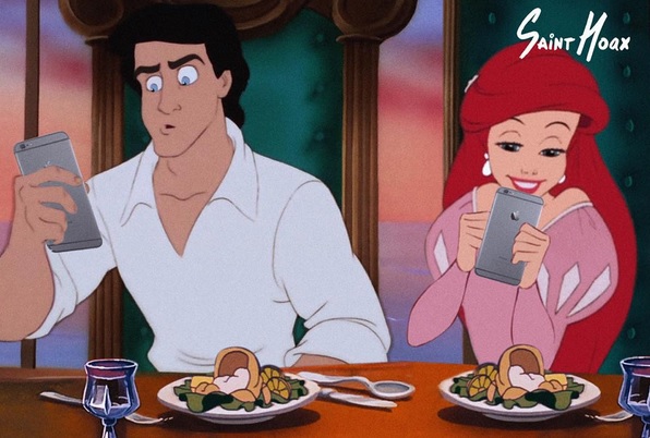 FOTO: AŞA ar arăta poveştile Disney dacă prinţii şi prinţesele ar avea smartphone