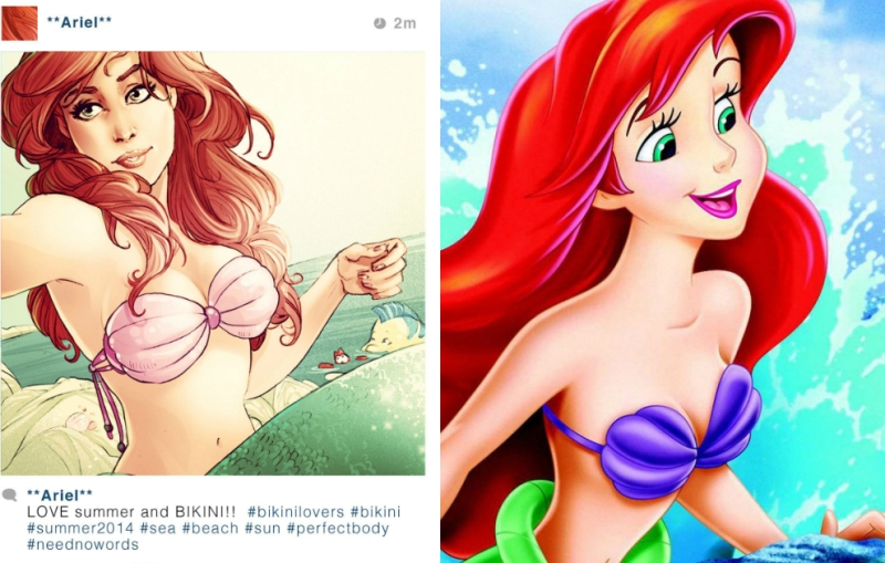 GALERIE FOTO: AŞA ar arăta conturile de Instagram ale personajelor Disney dacă ar fi reale