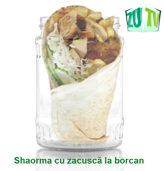 O shaormerie din București lansează un produs special pentru studenți: Shaorma cu zacuscă la borcan