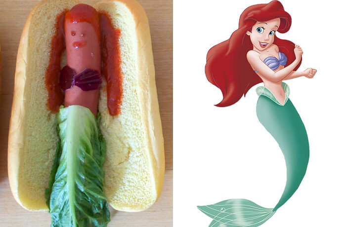 FOTO LOL: Așa ar arăta prințesele Disney dacă ar fi… HOT DOGI