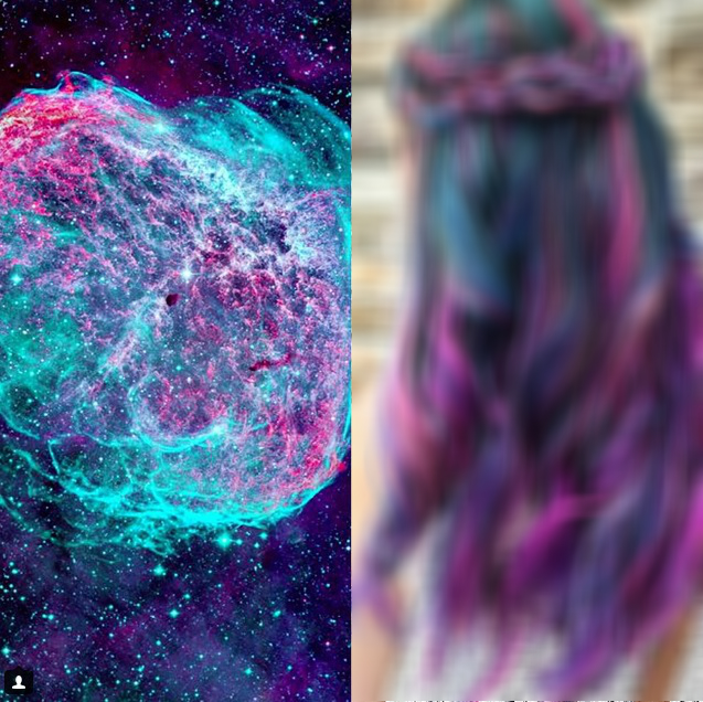 GALERIE FOTO: ACESTA e cel mai nou trend! Părul galactic a cucerit toată Planeta!