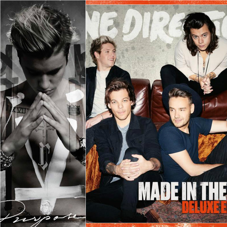 One Direction i-a ”luat fața” lui Justin Bieber. Uite ce se întâmplă cu albumele lor!