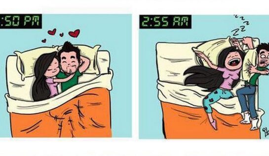 FOTO LOL: Cum te aștepți să fie când dormi cu partenerul și cum e de fapt