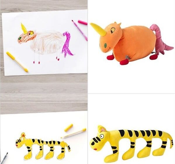 10 desene făcute de copii au fost transformate în jucării