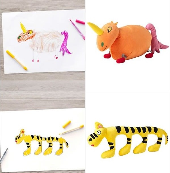 10 desene făcute de copii au fost transformate în jucării