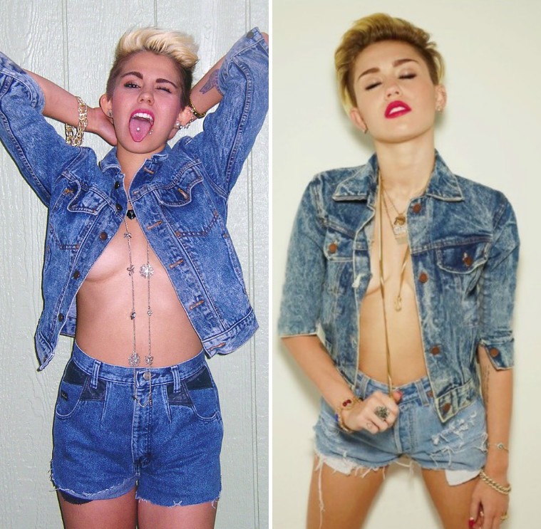 FOTO: Miley Cyrus are o DUBLURĂ. Fata asta arată exact ca ea și toată lumea le confundă!
