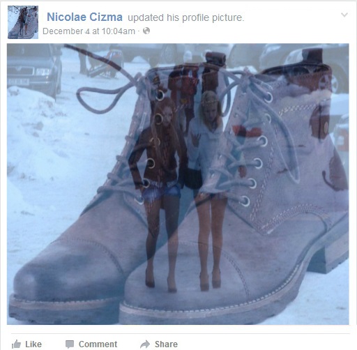 Viral pe Facebook ! În așteptarea lui Moș Nicolae, mulți tineri și-au pus ghetele la poza de profil
