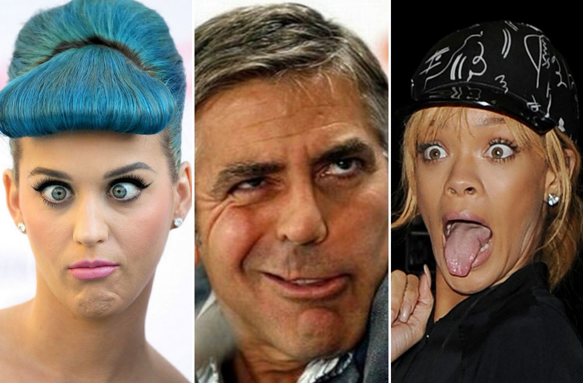 GALERIE FOTO: 14 celebrități care se strâmbă în cele mai DUBIOASE feluri