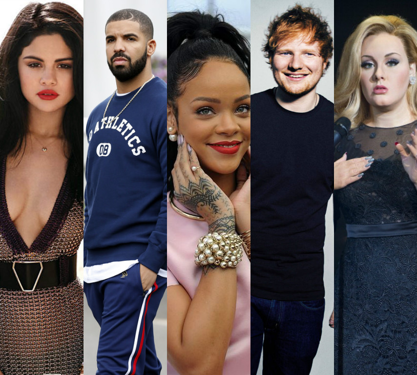 Cei mai căutați artiști și cele mai căutate piese din 2015