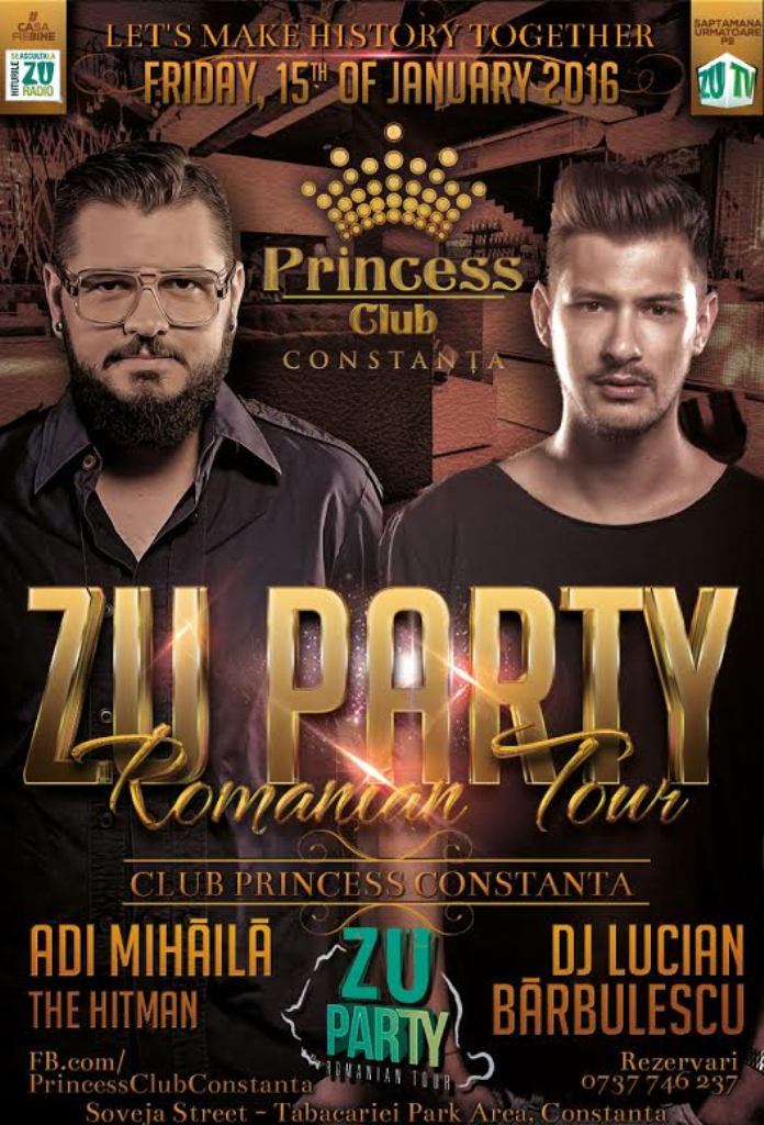 VIDEO: Vineri petreci cu ZU Party în Princess Club Constanța!